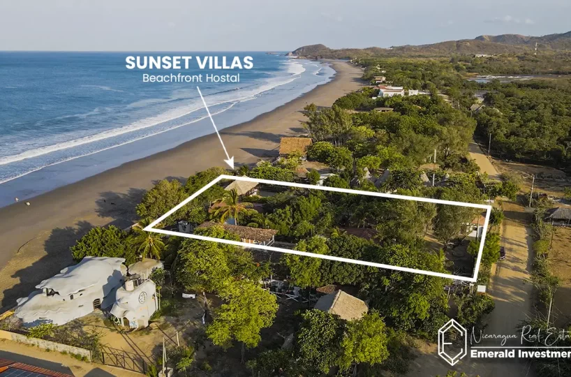 Commercial Beachfront Hostal in Playa Guasacate - Sunset Villas