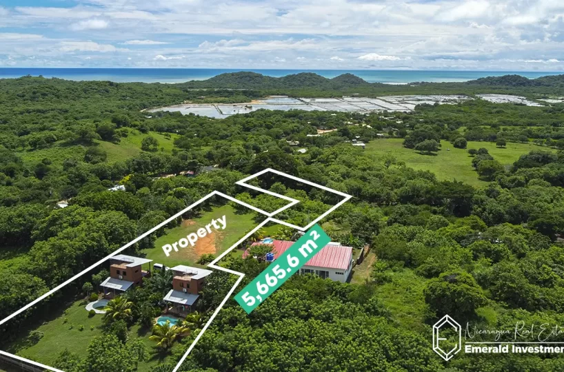 Two Oceanview Houses in Playa Popoyo Nicaragua on an Expansive 1.4 Acre Lot
