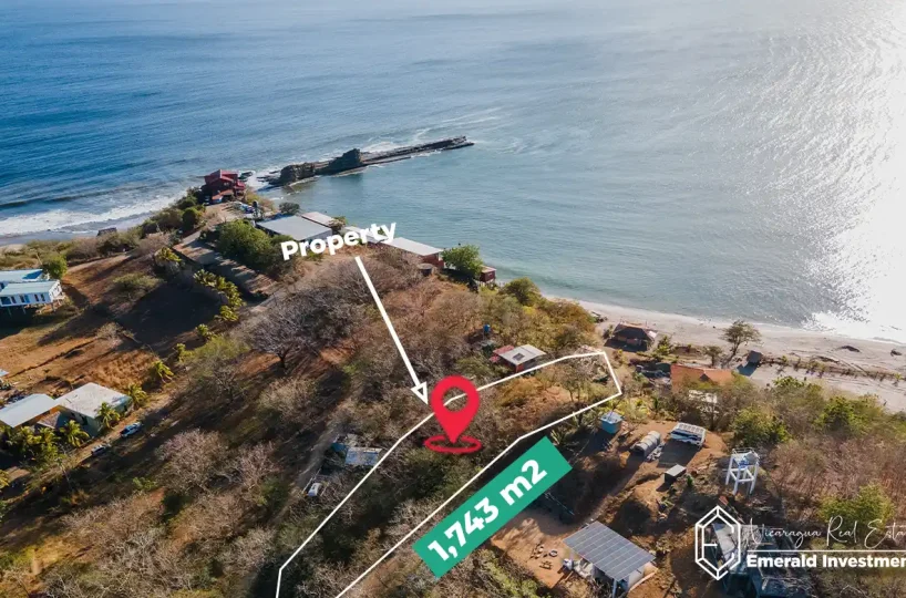 Ocean View Lot for Sale Near Beginner Bay in Playa Popoyo