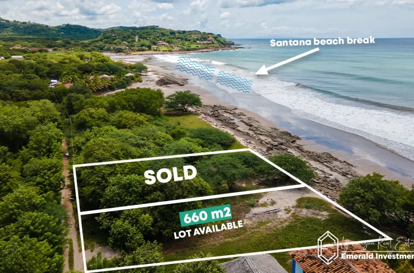 Titled Beachfront Lot Near Popoyo and Santana Surf Break