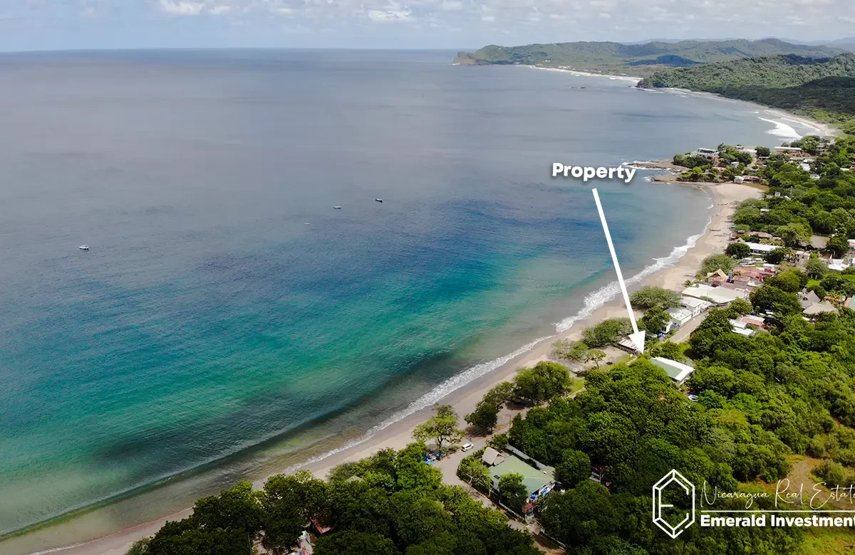 Titled Beachfront Property with Two Houses in Playa Gigante, Nicaragua