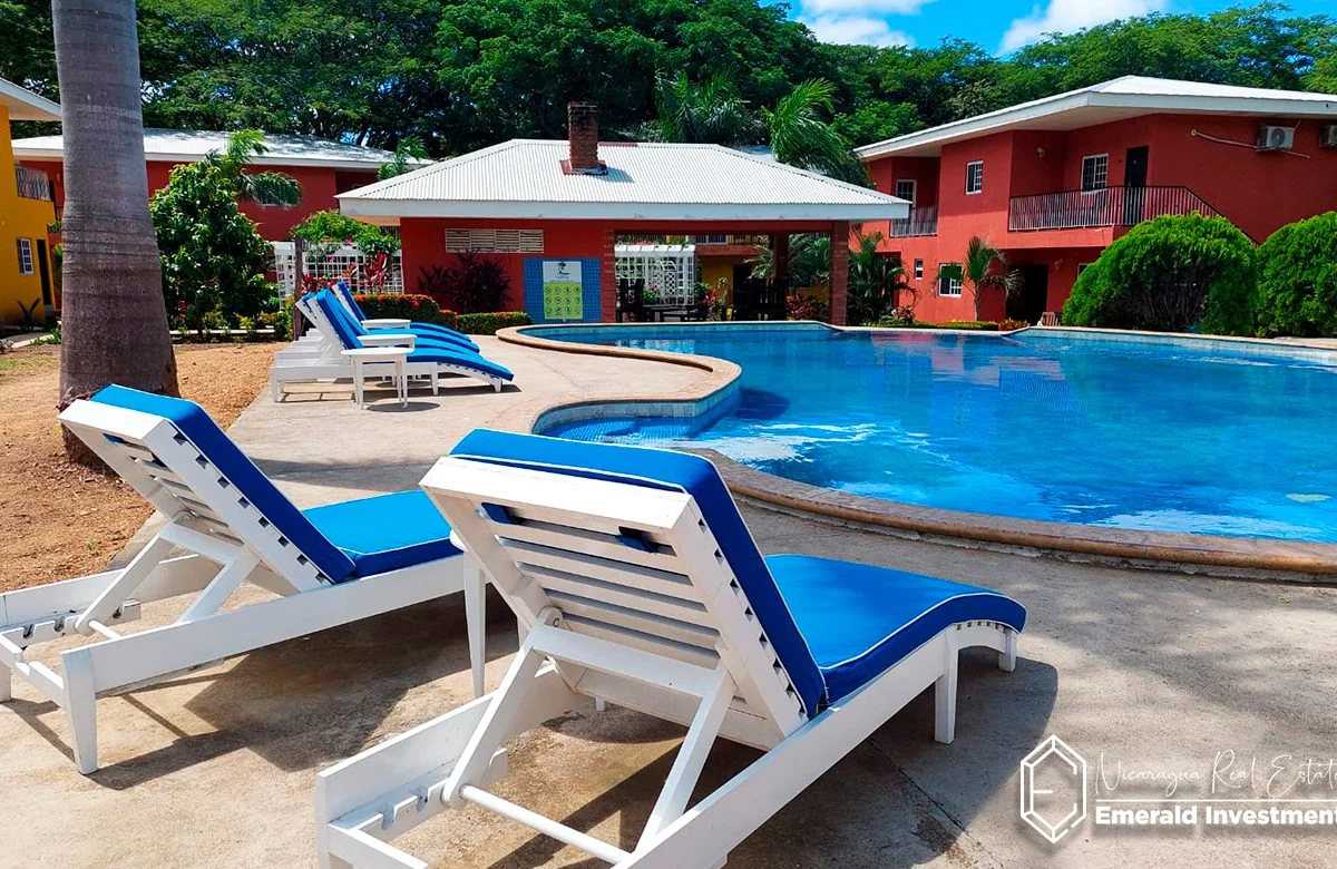 Espaçoso condomínio térreo de 2 quartos em San Juan del Sur