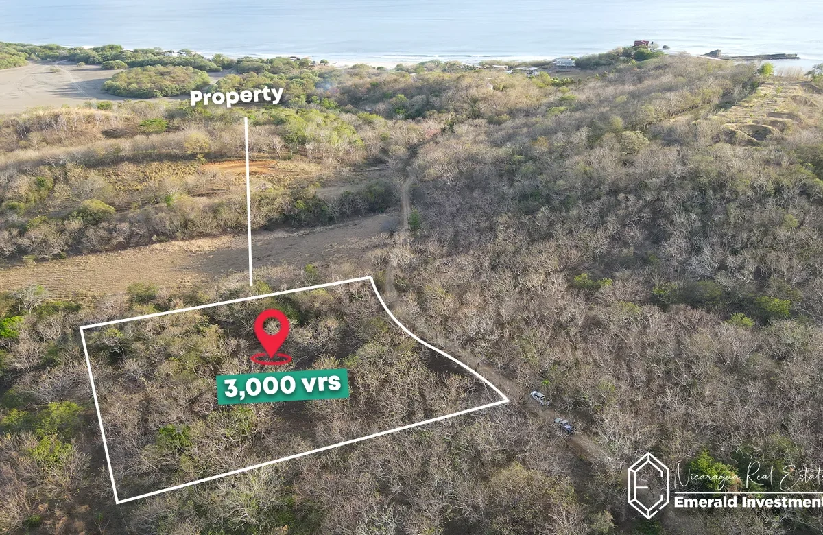 Jungle Lot Steps from the Popoyo Surf Breaks, Nicaragua