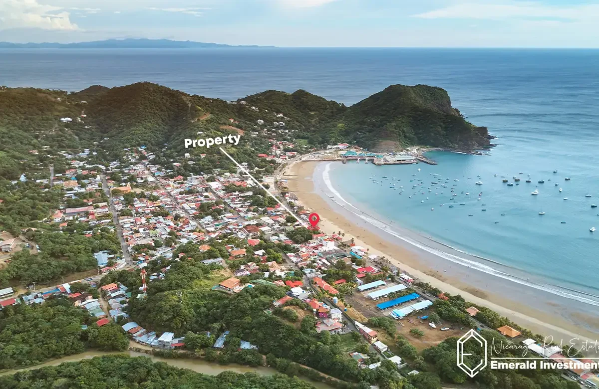 Commercial Lot Steps from the Beach in San Juan del Sur-bay-view