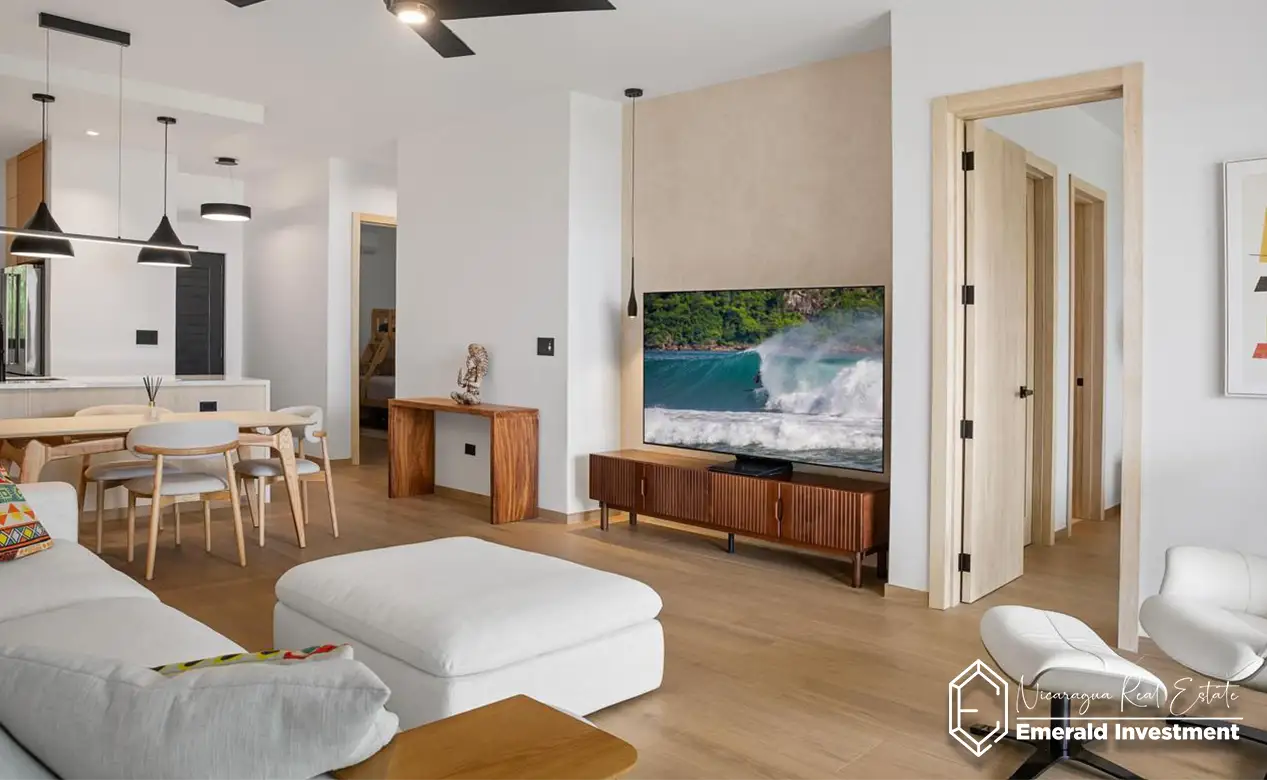Luxury Renovated Rio Dulce Condo V11 in Hacienda Iguana living room2